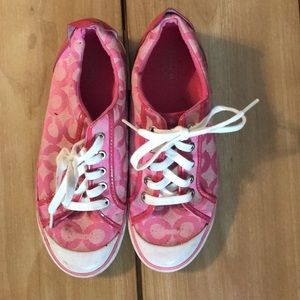 Hot Pink Coach Sneakers